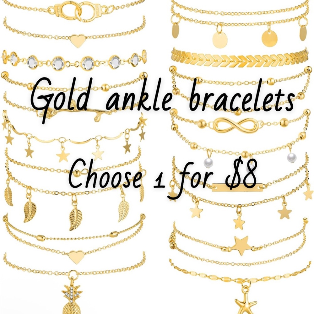 Gold Ankle Bracelets
